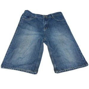 Beverly Hills Polo Club Blue Jean Shorts Boys Size 18 Denim Cotton Medium Wash